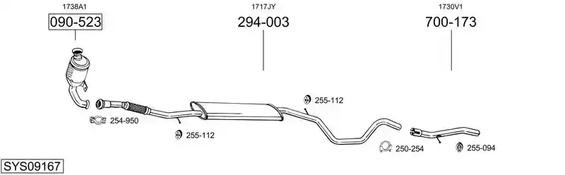 BOSAL SYS09167