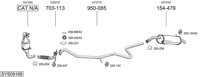 BOSAL SYS09168