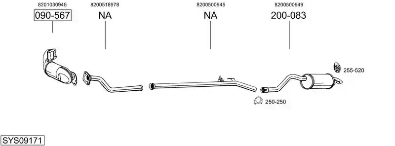 BOSAL SYS09171
