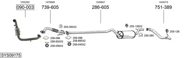 BOSAL SYS09175