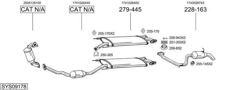BOSAL SYS09178