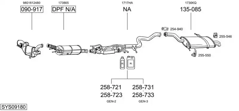 BOSAL SYS09180