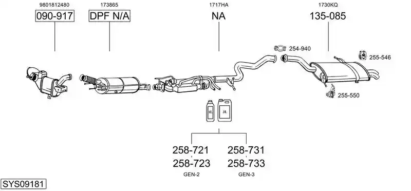 BOSAL SYS09181