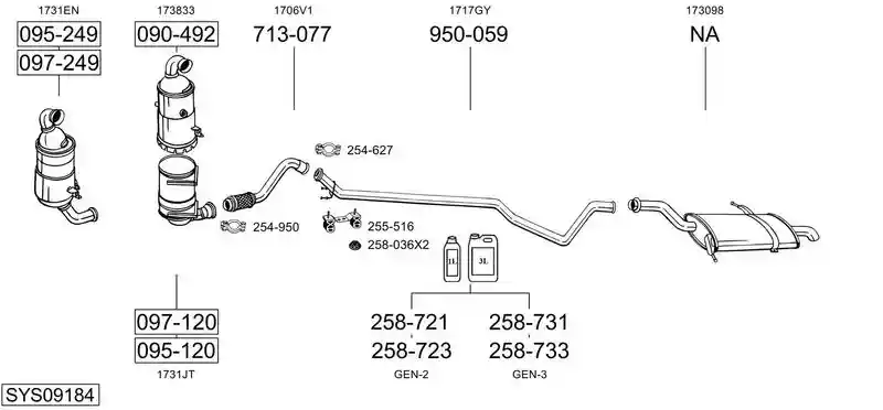 BOSAL SYS09184