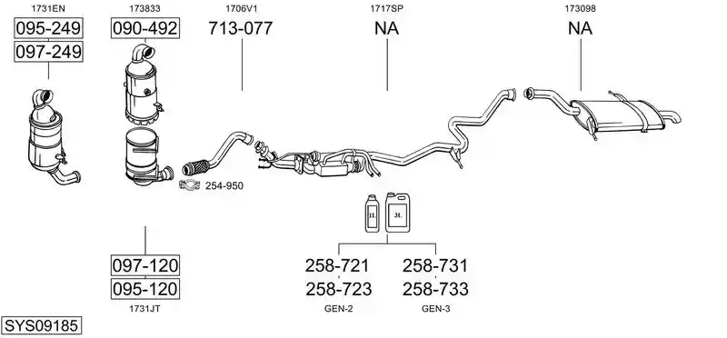 BOSAL SYS09185