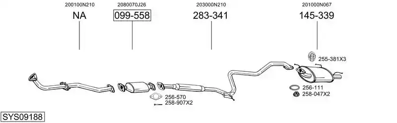 BOSAL SYS09188