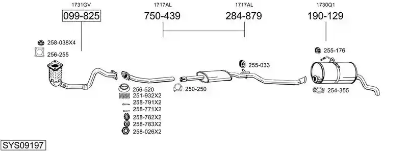 BOSAL SYS09197
