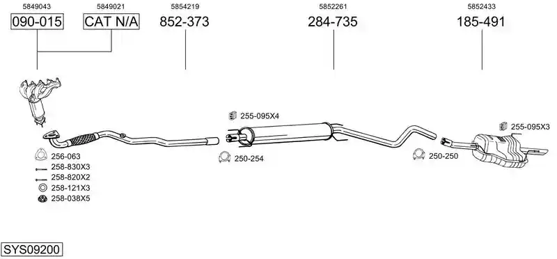 BOSAL SYS09200