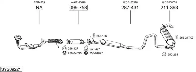 BOSAL SYS09221