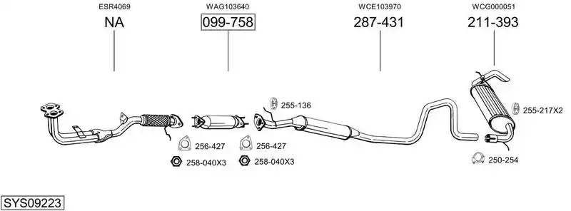 BOSAL SYS09223