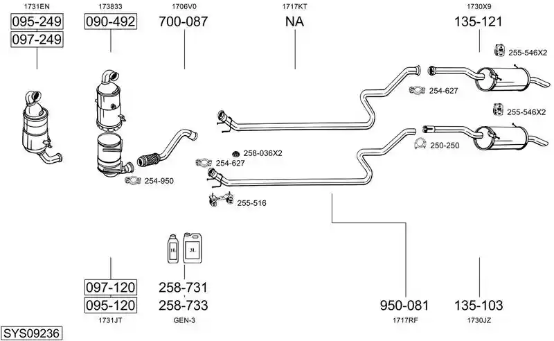 BOSAL SYS09236