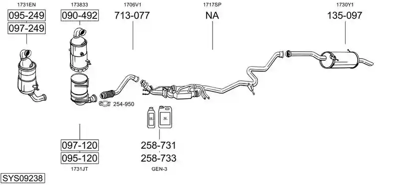 BOSAL SYS09238