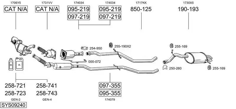 BOSAL SYS09240