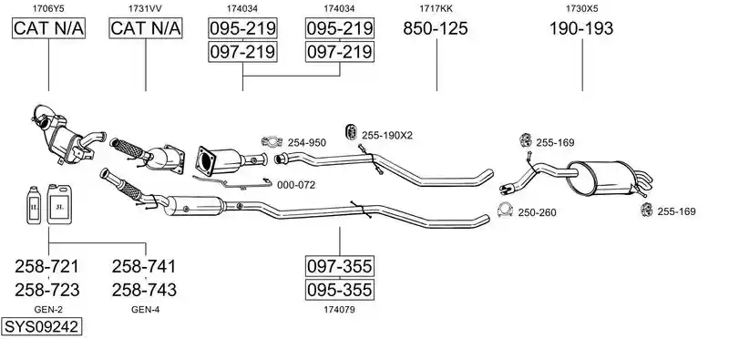 BOSAL SYS09242