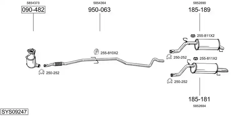 BOSAL SYS09247
