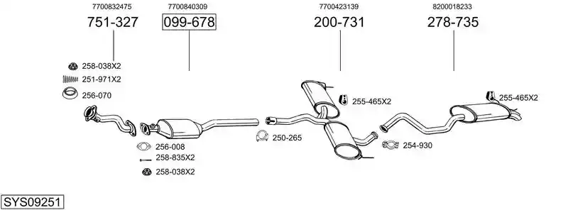 BOSAL SYS09251