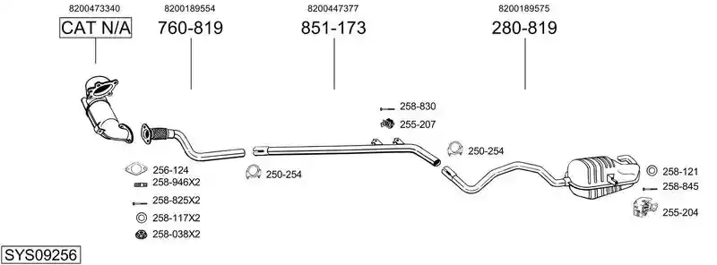 BOSAL SYS09256