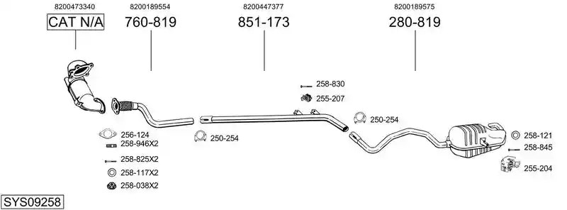 BOSAL SYS09258