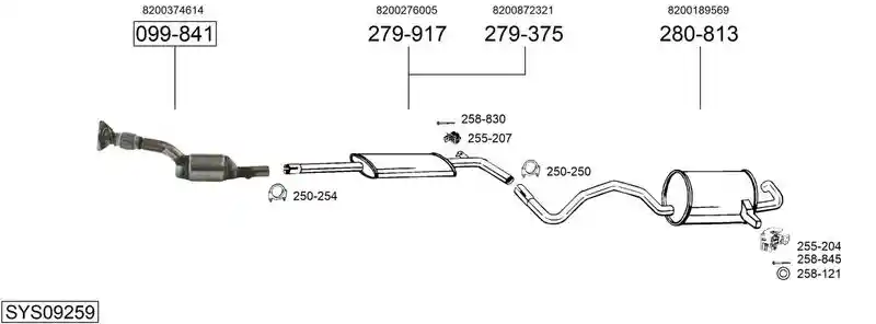 BOSAL SYS09259