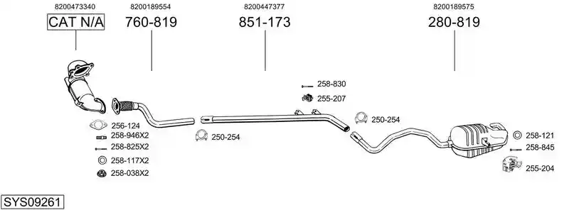 BOSAL SYS09261