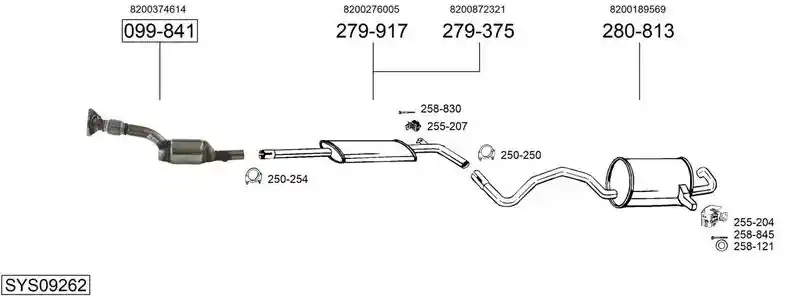 BOSAL SYS09262