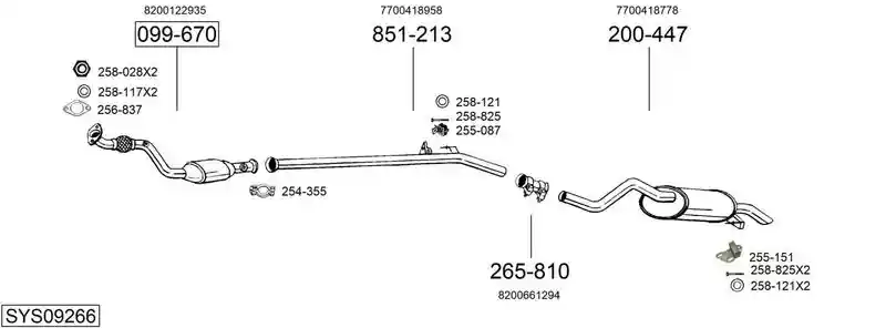 BOSAL SYS09266