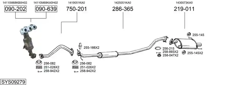 BOSAL SYS09279