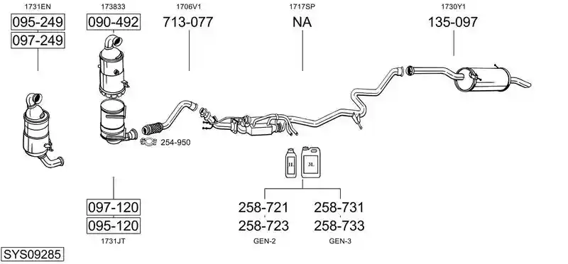BOSAL SYS09285