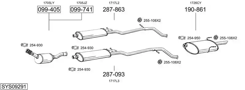 BOSAL SYS09291