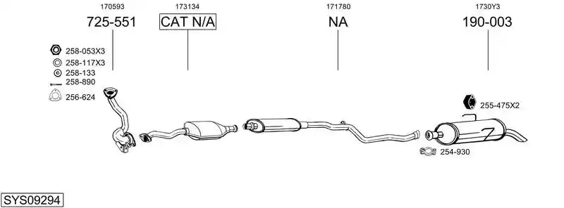 BOSAL SYS09294