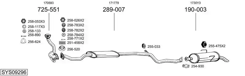 BOSAL SYS09296
