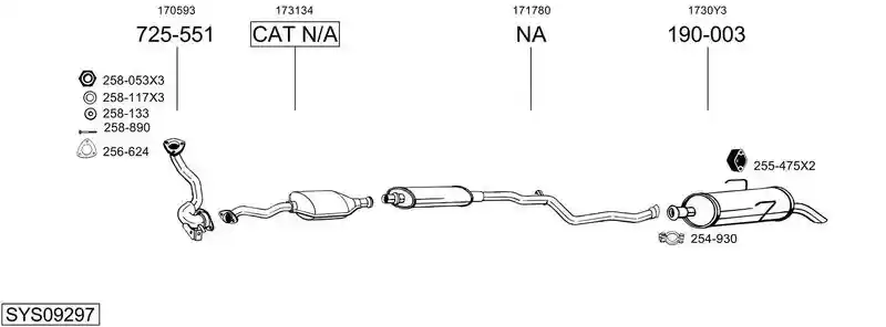 BOSAL SYS09297