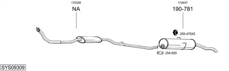 BOSAL SYS09309