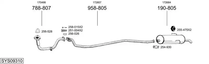 BOSAL SYS09310