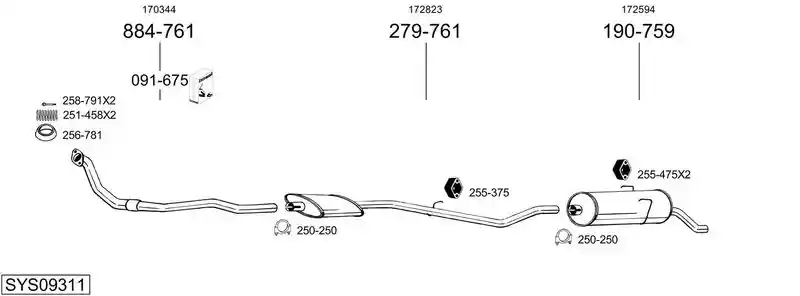 BOSAL SYS09311