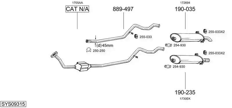 BOSAL SYS09315