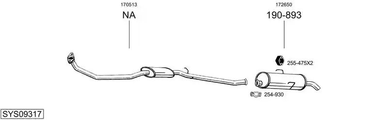 BOSAL SYS09317