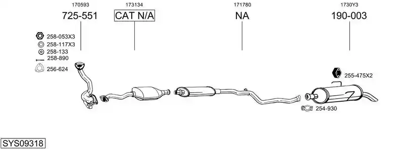 BOSAL SYS09318