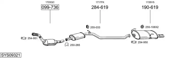 BOSAL SYS09321