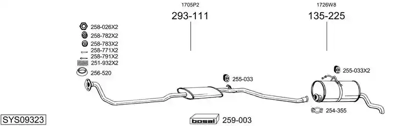 BOSAL SYS09323