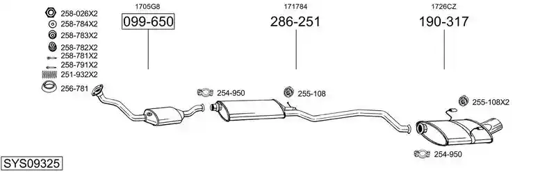 BOSAL SYS09325