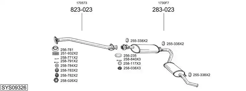 BOSAL SYS09326