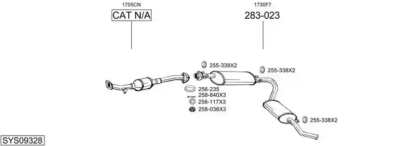 BOSAL SYS09328