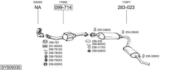 BOSAL SYS09330