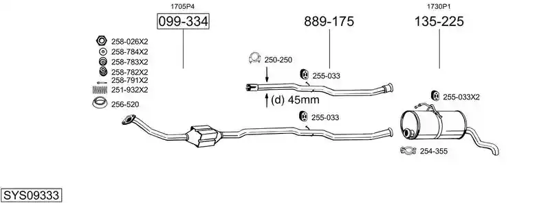 BOSAL SYS09333