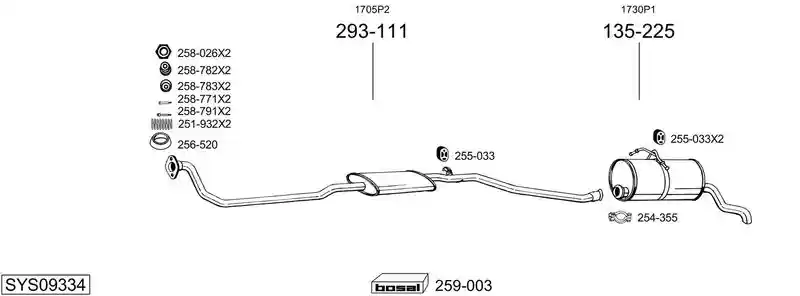 BOSAL SYS09334