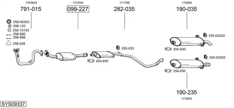 BOSAL SYS09337