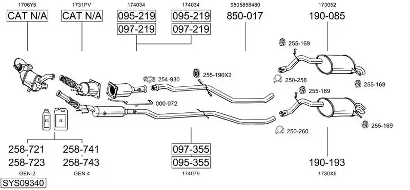 BOSAL SYS09340