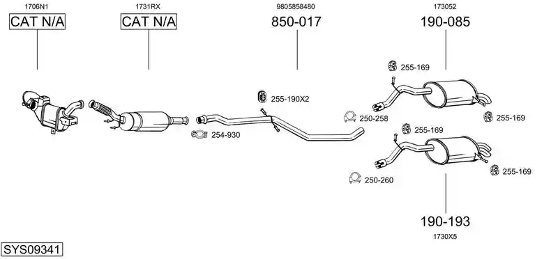 BOSAL SYS09341