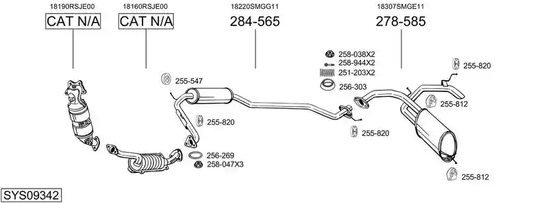 BOSAL SYS09342